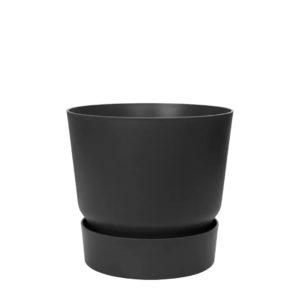 Maceta Greenville Negra - 16 cm