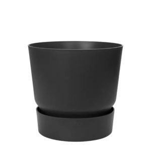 Maceta Greenville Negra - 18 cm